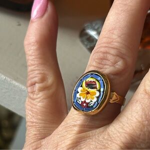 Vintage Micro Mosaic Ring